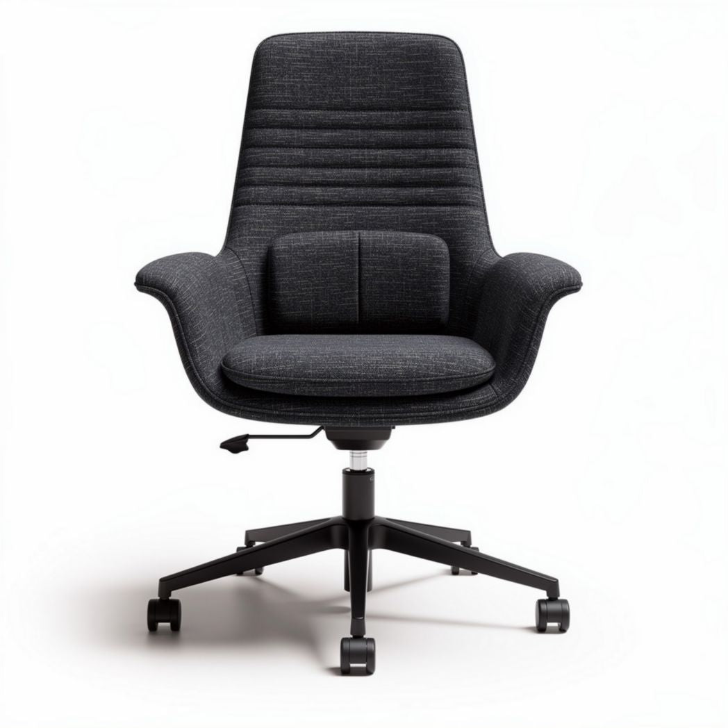 Bureaustoel met verstelbare hoogte en stof in antraciet 68 x 68 x 100cm