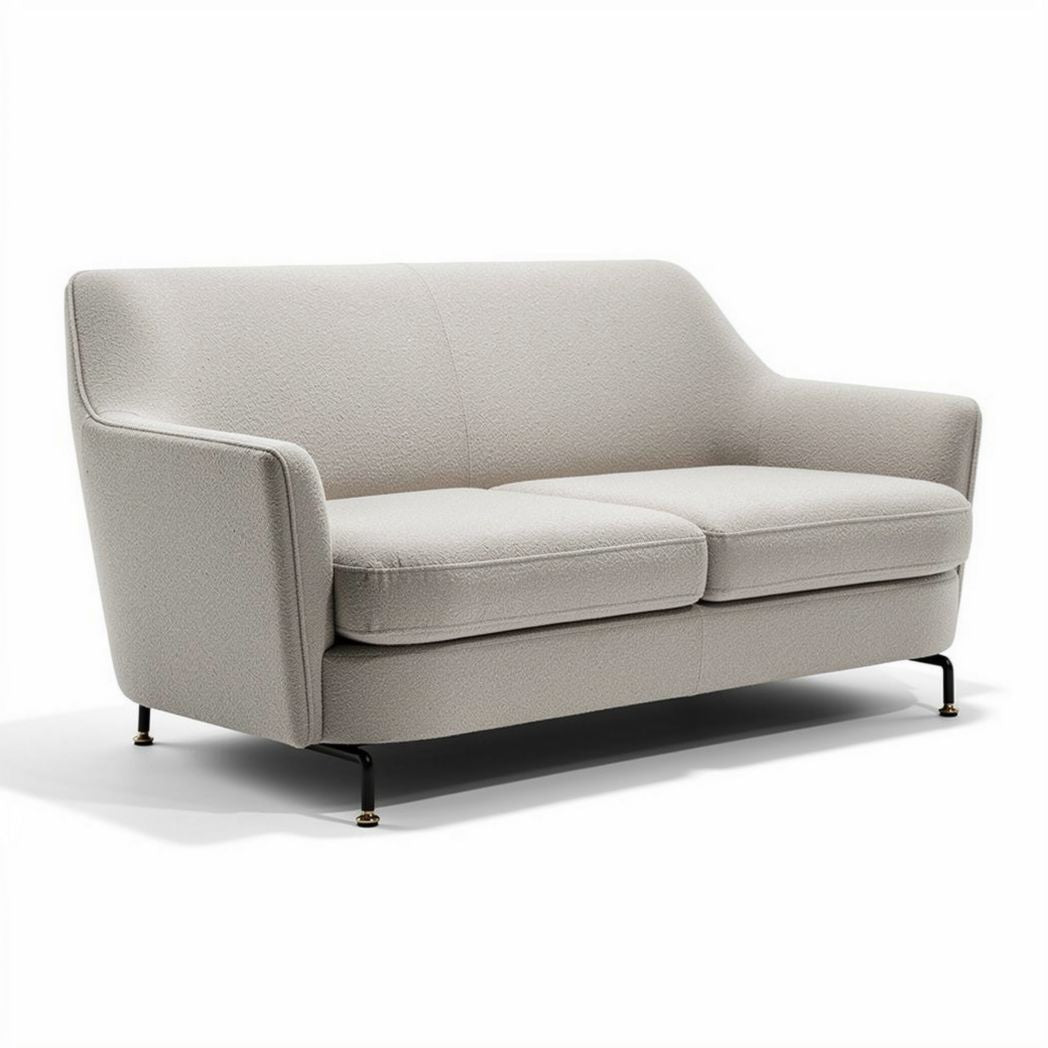 grijs comfortabele bank van stof 180 x 90 x 80cm voor woonkamer