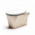 Hangtoilet met geïntegreerde spoelfunctie 75 x 40 x 50cm in goudkleurig ontwerp